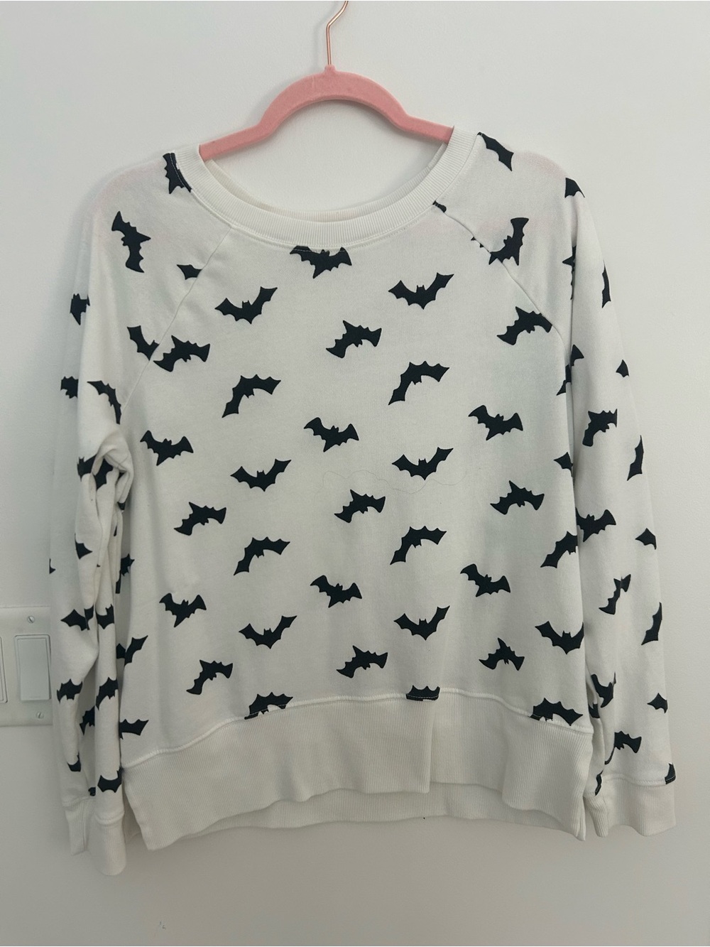 Grayson Threads Bat Print Halloween Sweatshirt Women’s Large Goth Cozy